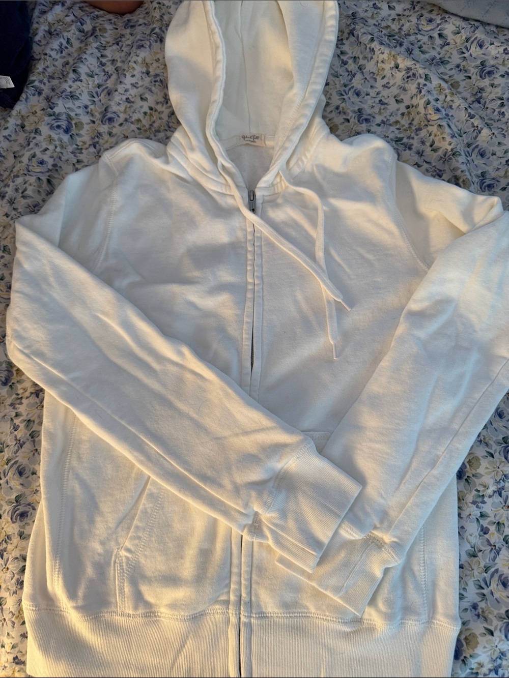 Women’s off White Full-Zip Hoodie Sweatshirt
